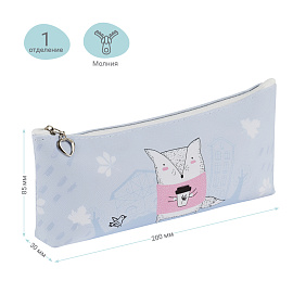 Пенал мягкий 200*85*30 MESHU "Nice", искусственная кожа фото Пенал мягкий 200*85*30 MESHU "Nice", искусственная кожа