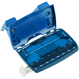 Дырокол Berlingo "Power TX" 10л., металлический, с линейкой, синий фото Дырокол Berlingo "Power TX" 10л., металлический, с линейкой, синий