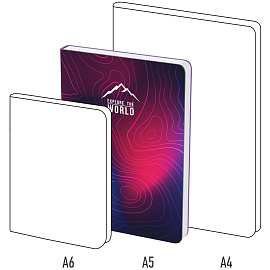 Ежедневник недатированный, А5, 136л., кожзам, Berlingo "Terrain", серебряный срез, с рисунком