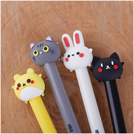 Ручка шариковая автоматическая Meshu Cute Friends синяя (толщина линии 0.5 мм) фото Ручка шариковая автоматическая Meshu Cute Friends синяя (толщина линии 0.5 мм)