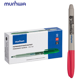 Маркер перманентный MunHwa розовый, пулевидный, 1,5мм