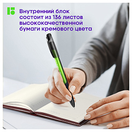 Ежедневник недатированный, В6, 136л., кожзам, Berlingo "Western", с резинкой, коричневый фото Ежедневник недатированный, В6, 136л., кожзам, Berlingo "Western", с резинкой, коричневый