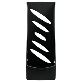 Лоток для бумаг вертикальный СТАММ "Тропик", черный, ширина 110мм