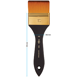 Кисть-флейц художественная Гамма, синтетика, №60 фото Кисть-флейц художественная Гамма, синтетика, №60