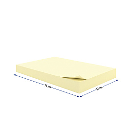 Самоклеящийся блок Berlingo "Standard", 76*51мм, 100л., желтый фото Самоклеящийся блок Berlingo "Standard", 76*51мм, 100л., желтый