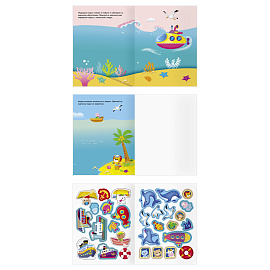 Книжка с наклейками А5 "Для самых маленьких. Транспорт", 8 стр.