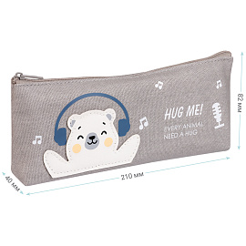 Пенал мягкий 210*82*40 MESHU "Happy bear", канвас фото Пенал мягкий 210*82*40 MESHU "Happy bear", канвас