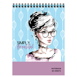Блокнот А5 80л. на гребне BG "Simply the best