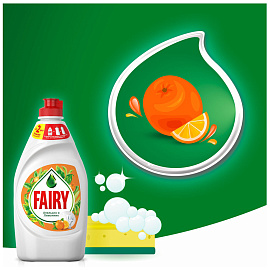 Средство для мытья посуды 900 мл, FAIRY (Фейри) "Апельсин и лимонник", 700415