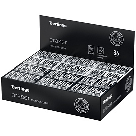 Ластик Berlingo "Monochrome", прямоугольный, 45*25*10мм фото Ластик Berlingo "Monochrome", прямоугольный, 45*25*10мм