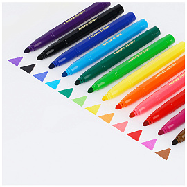 Фломастеры Мульти-Пульти "Енот в Англии", 12цв., утолщенные, смываемые, картон, европодвес фото Фломастеры Мульти-Пульти "Енот в Англии", 12цв., утолщенные, смываемые, картон, европодвес