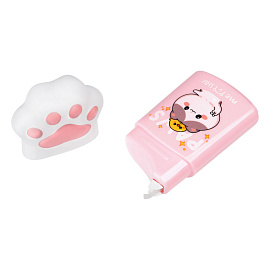 Корректирующая лента MESHU "Paw", 5мм*12м, пвх-бокс, европодвес фото Корректирующая лента MESHU "Paw", 5мм*12м, пвх-бокс, европодвес