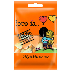 Мармелад жевательный LOVE IS "ЖуйМиксик" со вкусом клубника-банан, 20 г