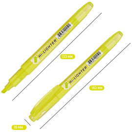 Текстовыделитель Crown "Multi Hi-Lighter" желтый, 1-4мм фото Текстовыделитель Crown "Multi Hi-Lighter" желтый, 1-4мм
