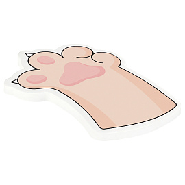 Самоклеящийся блок фигурный MESHU "Paws", 40л., европодвеc, ассорти фото Самоклеящийся блок фигурный MESHU "Paws", 40л., европодвеc, ассорти