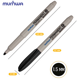 Маркер перманентный MunHwa черный (толщина линии 1,5 мм) круглый наконечник фото Маркер перманентный MunHwa черный (толщина линии 1,5 мм) круглый наконечник
