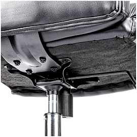 Кресло руководителя Helmi HL-E13 "Summit", рециклированная кожа черная, хром