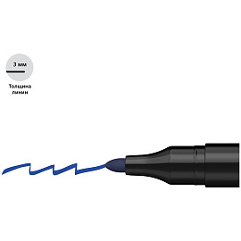 Маркер перманентный Schneider Maxx 160 синий (толщина линии 1-3 мм) круглый наконечник