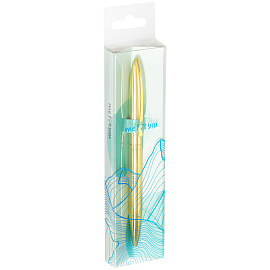 Ручка шариковая автоматическая MESHU "Gold" синяя, 1,0мм фото Ручка шариковая автоматическая MESHU "Gold" синяя, 1,0мм