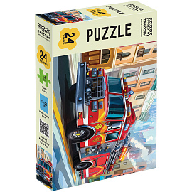 Пазл 24 эл. Maxi ТРИ СОВЫ "Пожарная машина