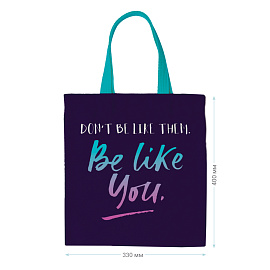 Сумка-шоппер MESHU "Be like", 33*40см, канвас фото Сумка-шоппер MESHU "Be like", 33*40см, канвас