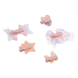 Заколки для волос MESHU, с топпером, перламутровый цвет, 5шт., 3,5см, европодвес фото Заколки для волос MESHU, с топпером, перламутровый цвет, 5шт., 3,5см, европодвес