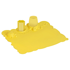 Коврик для творчества Мульти-Пульти силиконовый, желтый, 415*370мм, европодвес