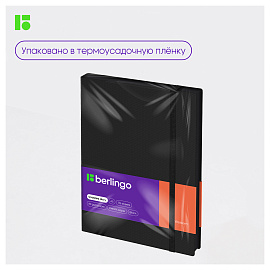 Ежедневник недатированный, А5, 136л., кожзам, Berlingo "Western", с резинкой, черный