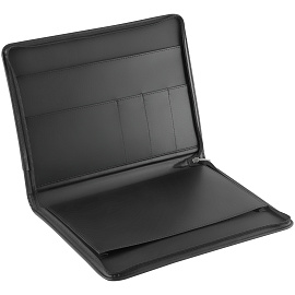 Папка деловая OfficeSpace Leo из искуственной кожи черного цвета (ПаКЗ_574)