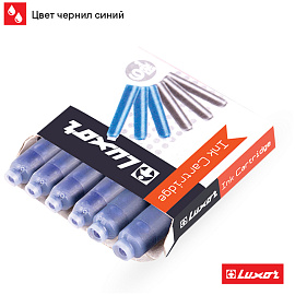 Картриджи чернильные Luxor синие, 6шт., картонная коробка фото Картриджи чернильные Luxor синие, 6шт., картонная коробка