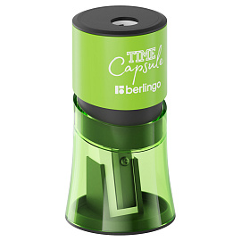 Точилка пластиковая Berlingo "TimeCapsule" 2 отверстия, контейнер, ассорти фото Точилка пластиковая Berlingo "TimeCapsule" 2 отверстия, контейнер, ассорти