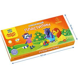 Пластилин Мульти-Пульти "Приключения Енота", 06 цветов, 120г, со стеком, картон фото Пластилин Мульти-Пульти "Приключения Енота", 06 цветов, 120г, со стеком, картон