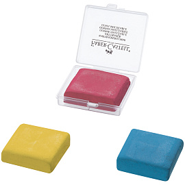 Ластик-клячка художественный FABER-CASTELL, 40х35х10 мм, цветной ассорти, 127321