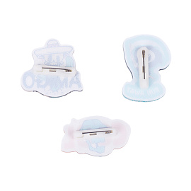 Набор акриловых значков MESHU "Horror", прямая УФ-печать, 3шт.