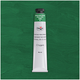 Краска масляная художественная Гамма "Студия", 46мл, туба, виридоновая зеленая фото Краска масляная художественная Гамма "Студия", 46мл, туба, виридоновая зеленая