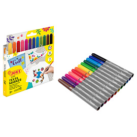 Набор фломастеров для ткани JOVI "Decor textil" 12цв., картон. уп., европодвес фото Набор фломастеров для ткани JOVI "Decor textil" 12цв., картон. уп., европодвес