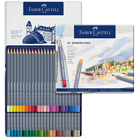 Карандаши акварельные Faber-Castell Goldfaber Aqua 48 цветов фото Карандаши акварельные Faber-Castell Goldfaber Aqua 48 цветов