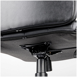 Кресло руководителя Helmi HL-E80 "Ornament", экокожа черная, мягкий подлокотник фото Кресло руководителя Helmi HL-E80 "Ornament", экокожа черная, мягкий подлокотник