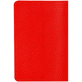 Обложка для паспорта OfficeSpace "Naples", кожа, красный, тиснение фольгой