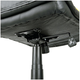 Кресло игровое Helmi HL-S08 "Rally", экокожа черная/серая/желтая