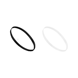 Резинки для волос MESHU, белые/черные, 300шт., диаметр 2см, европодвес фото Резинки для волос MESHU, белые/черные, 300шт., диаметр 2см, европодвес