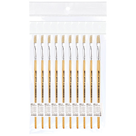 Кисть щетина, ArtSpace, плоская №10, пакет, европодвес