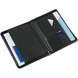 Папка деловая OfficeSpace Leo из искуственной кожи черного цвета (ПаКЗ_574)