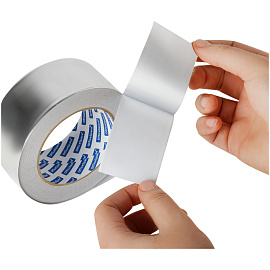 Клейкая лента алюминиевая OfficeSpace, 48мм*40м, непроницаемая, влагостойкая фото Клейкая лента алюминиевая OfficeSpace, 48мм*40м, непроницаемая, влагостойкая