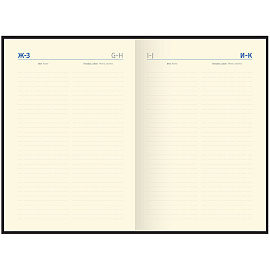 Ежедневник недатированный, А6, 160л., кожа, Delucci, гладкая кожа, черный, зол. срез