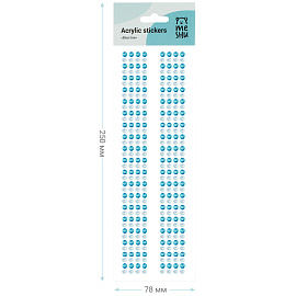 Наклейки акриловые MESHU "Blue line", 25*7,8см, стразы, 304 наклейки, инд. уп., европодвес
