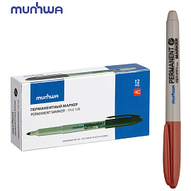 Маркер перманентный MunHwa коричневый, пулевидный, 1,5мм фото Маркер перманентный MunHwa коричневый, пулевидный, 1,5мм