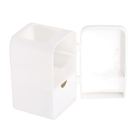 Настольная подставка MESHU "Fridge", 3 отделения, пластиковая, молочная фото Настольная подставка MESHU "Fridge", 3 отделения, пластиковая, молочная