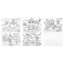 Раскраска А4, 8 стр., ТРИ СОВЫ "Сказочная раскраска