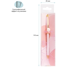 Ручка шариковая автоматическая MESHU "Pink jewel" синяя, 1,0мм